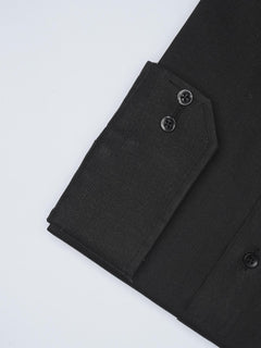 Black Plain, Elite Edition, Cutaway Collar Men’s Formal Shirt  (FS-1469)