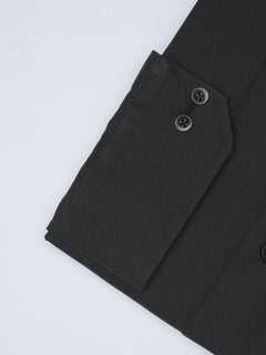 Black Plain, Elite Edition, Cutaway Collar Men’s Formal Shirt (FS-1470)