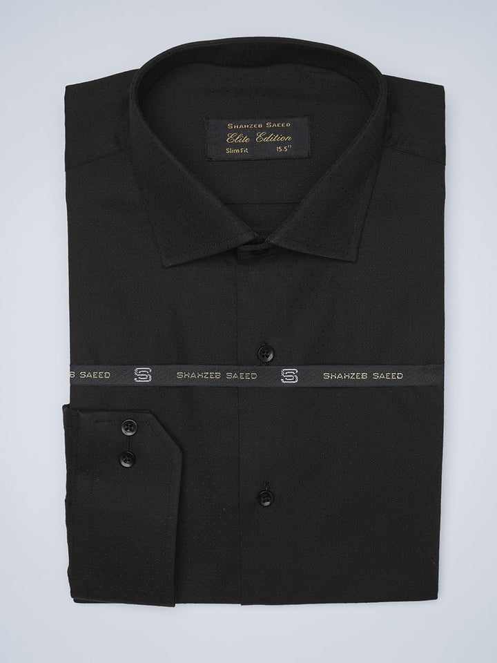 Black Self, Elite Edition, Cutaway Collar Men’s Formal Shirt  (FS-1471)