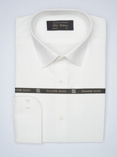 White Self, Elite Edition, French Collar Men’s Formal Shirt  (FS-1474)