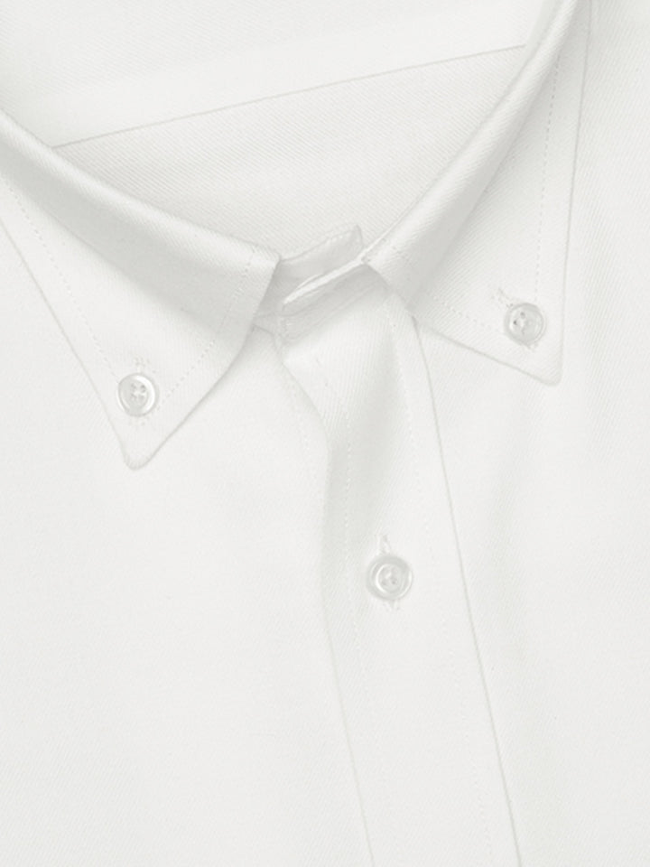 White Button Down Plain, Elite Edition, Men’s Formal Shirt  (FS-1477)