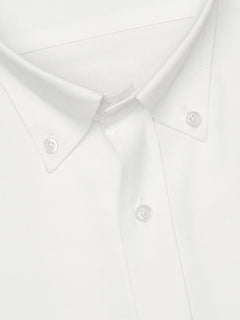 White Button Down Plain, Elite Edition, Men’s Formal Shirt  (FS-1477)