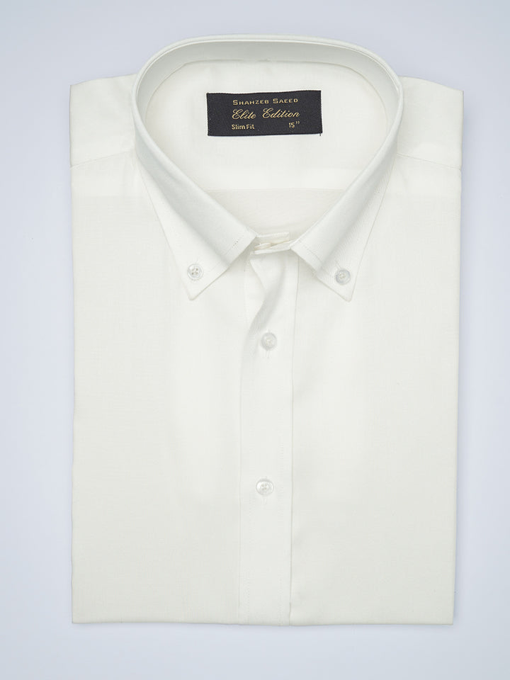 White Button Down Plain, Elite Edition, Men’s Formal Shirt  (FS-1478)