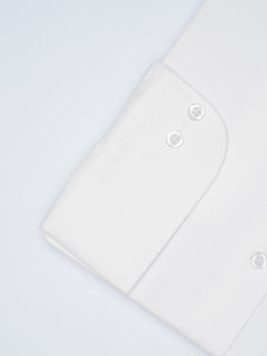 White Button Down Self, Elite Edition, Men’s Formal Shirt  (FS-1481)