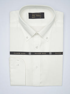 White Button Down Plain, Elite Edition, Men’s Formal Shirt  (FS-1484)