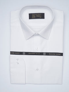 White Self, French Collar, Elite Edition, Men’s Formal Shirt  (FS-1492)