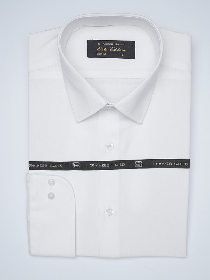 White Plain, French Collar, Elite Edition, Men’s Formal Shirt  (FS-1496)