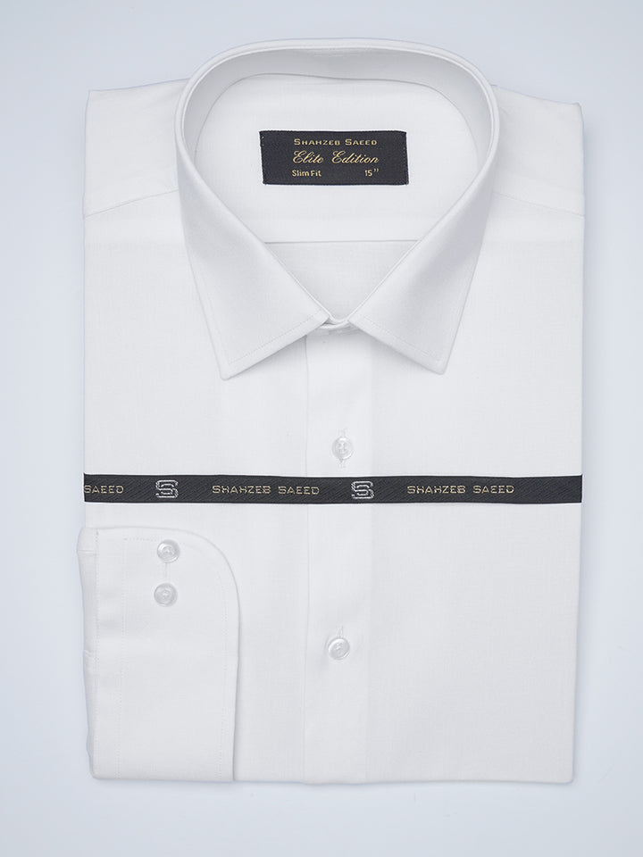 White Plain, French Collar, Elite Edition, Men’s Formal Shirt  (FS-1497)