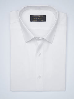 White Self, French Collar, Elite Edition, Men’s Formal Shirt  (FS-1498)