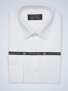 White Self, French Collar, Elite Edition, Men’s Formal Shirt  (FS-1498)