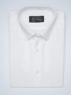 White Self, French Collar, Elite Edition, Men’s Formal Shirt  (FS-1500)