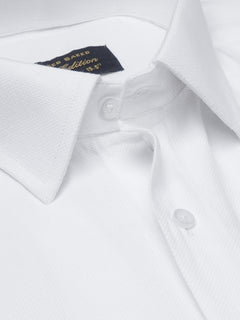 White Self, French Collar, Elite Edition, Men’s Formal Shirt  (FS-1500)