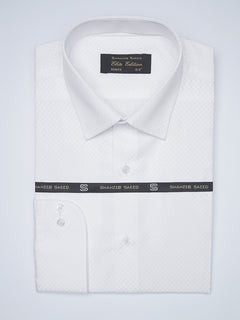 White Self, French Collar, Elite Edition, Men’s Formal Shirt  (FS-1501)
