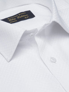 White Self, French Collar, Elite Edition, Men’s Formal Shirt  (FS-1501)