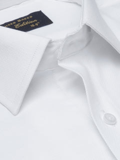 White Self, French Collar, Elite Edition, Men’s Formal Shirt  (FS-1503)