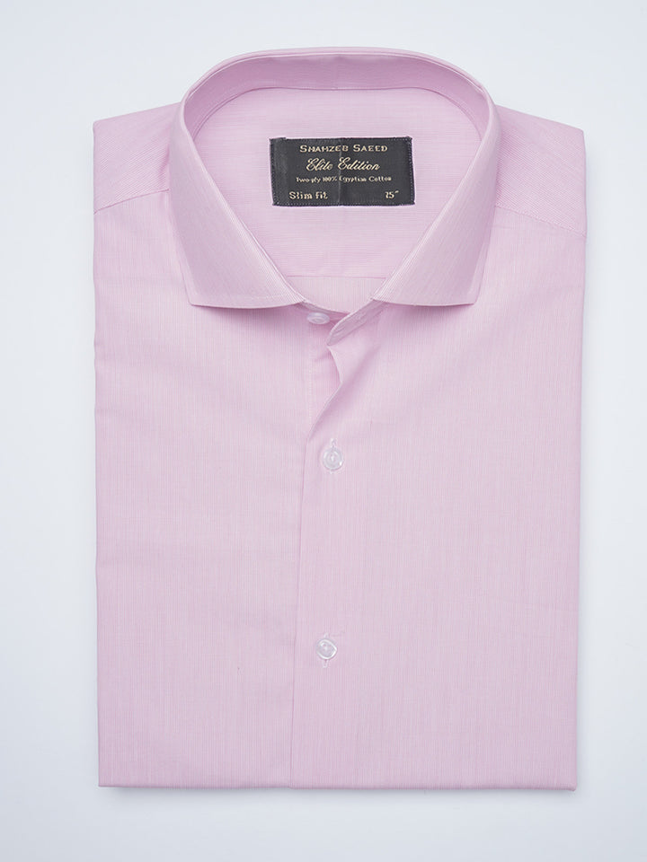 Pink Self Striped, Elite Edition, Cutaway Collar Men’s Formal Shirt (FS-1512)