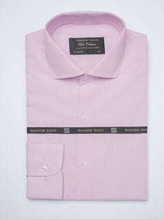 Pink Self Striped, Elite Edition, Cutaway Collar Men’s Formal Shirt (FS-1512)
