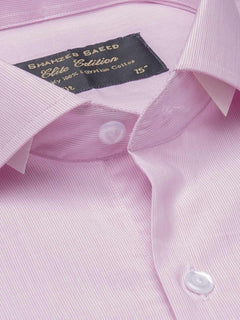 Pink Self Striped, Elite Edition, Cutaway Collar Men’s Formal Shirt (FS-1512)