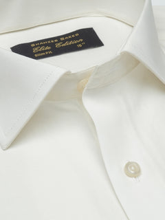 Off White Plain, French Collar, Elite Edition, Men’s Formal Shirt  (FS-1513)