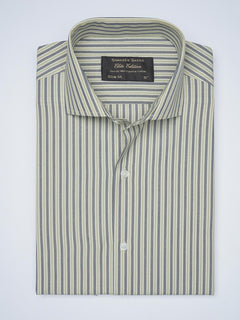 Multi Color Self Striped, Elite Edition, Cutaway Collar Men’s Formal Shirt (FS-1517)