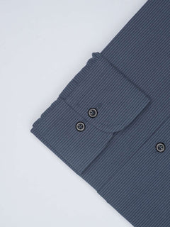 Blue Micro Checkered, Elite Edition, Cutaway Collar Men’s Formal Shirt  (FS-1527)