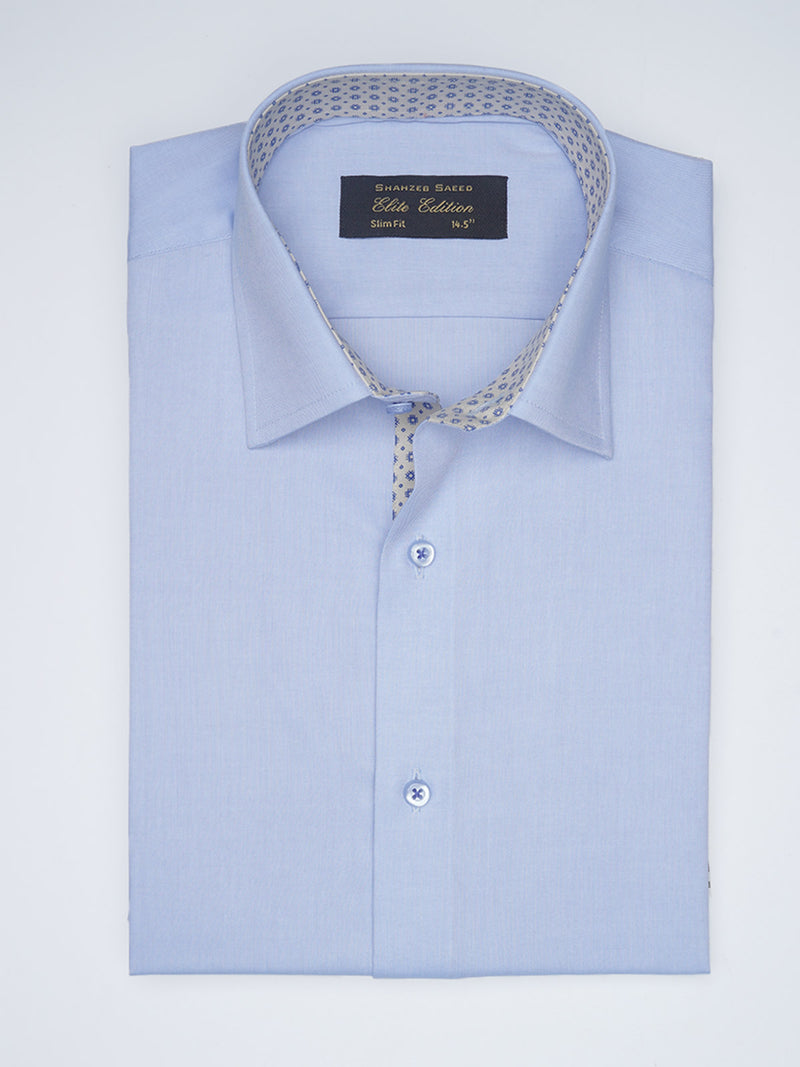 Light Blue Designer, Elite Edition, Cutaway Collar Men’s Designer Formal Shirt (FS-1528)