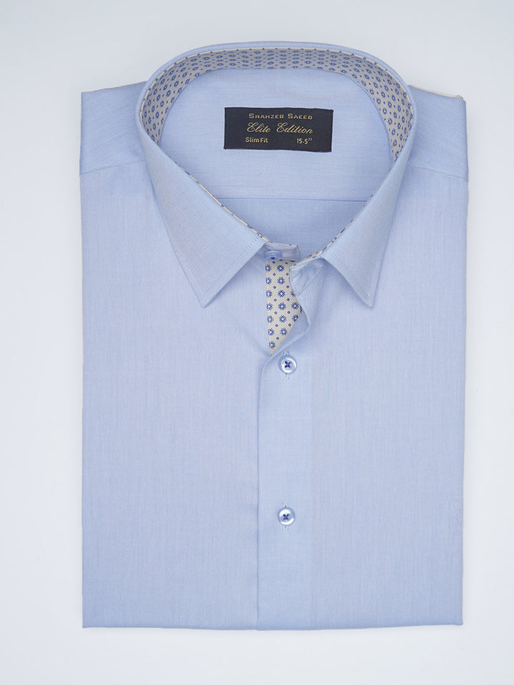 Light Blue Designer, Elite Edition, Cutaway Collar Men’s Designer Formal Shirt (FS-1529)