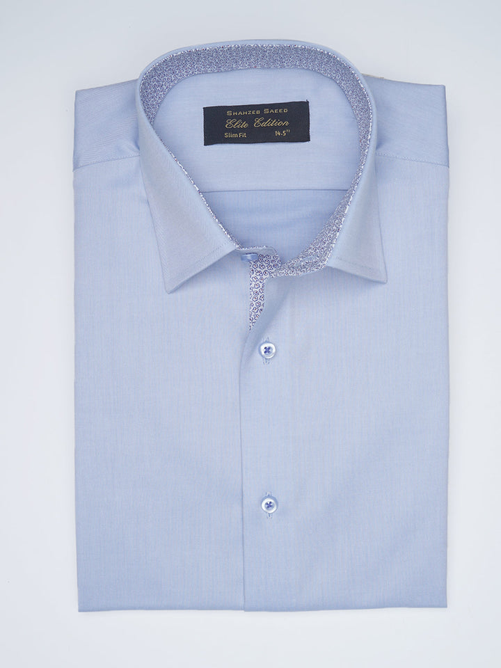 Light Blue Designer, Elite Edition, Spread Collar Men’s Designer Formal Shirt (FS-1531)