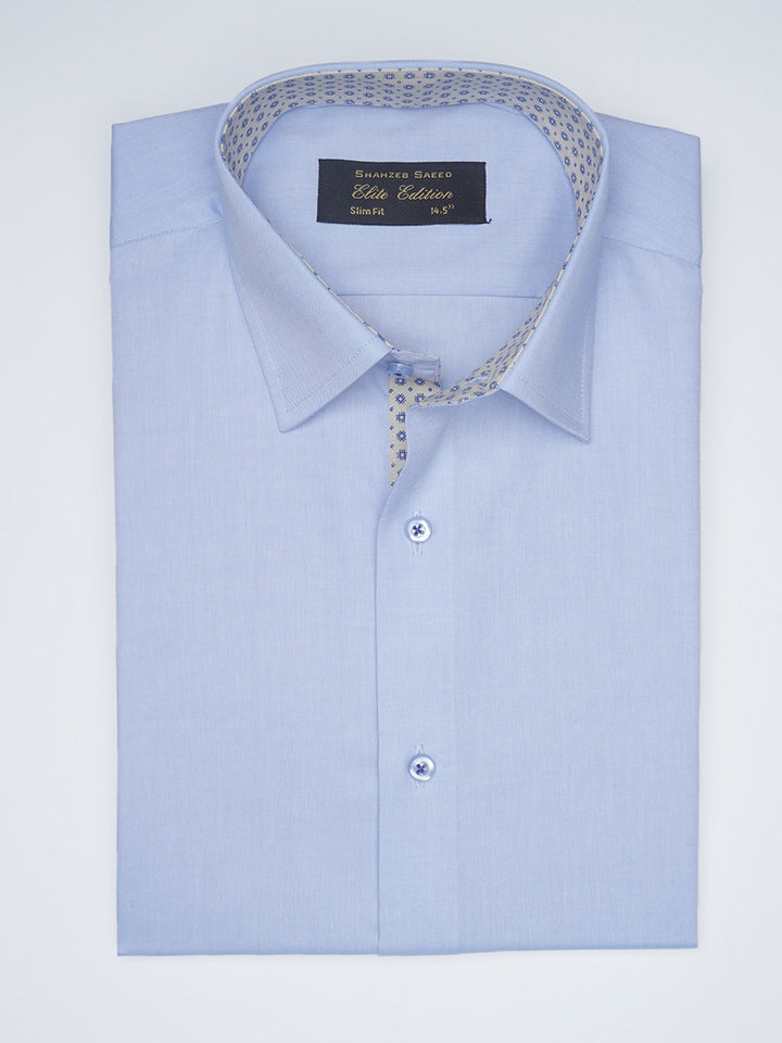 Sky Blue Designer, Elite Edition, Spread Collar Men’s Designer Formal Shirt (FS-1536)