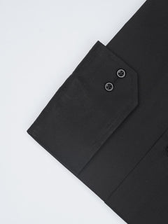Black Plain, Elite Edition, Cutaway Collar Men’s Formal Shirt  (FS-1544)