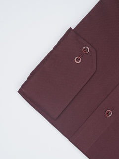 Maroon Plain, Elite Edition, Cutaway Collar Men’s Formal Shirt  (FS-1547)