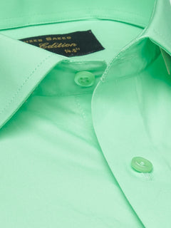 Light Green Plain, Elite Edition, Cutaway Collar Men’s Formal Shirt  (FS-1551)