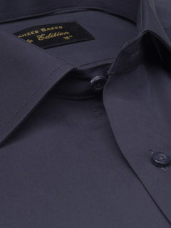 Dark Blue Plain, Elite Edition, Cutaway Collar Men’s Formal Shirt  (FS-1555)