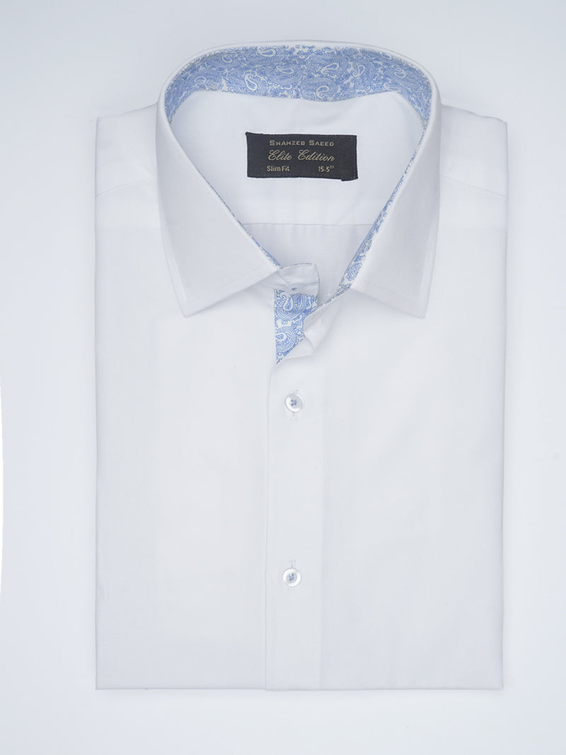 White Designer, Elite Edition, Spread Collar Men’s Designer Formal Shirt (FS-1602)
