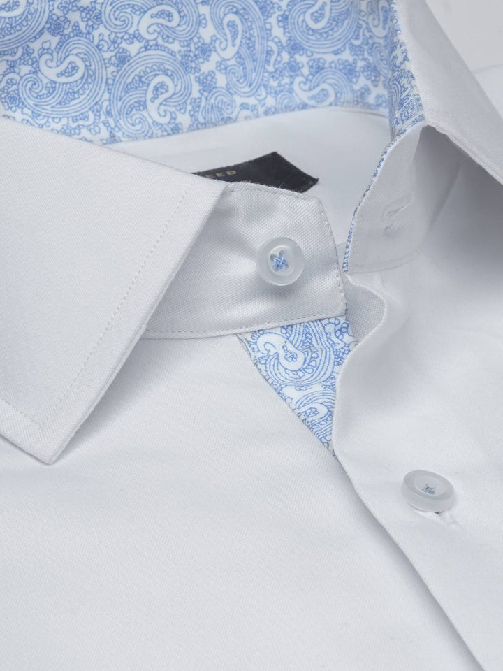 White Designer, Elite Edition, Spread Collar Men’s Designer Formal Shirt (FS-1602)