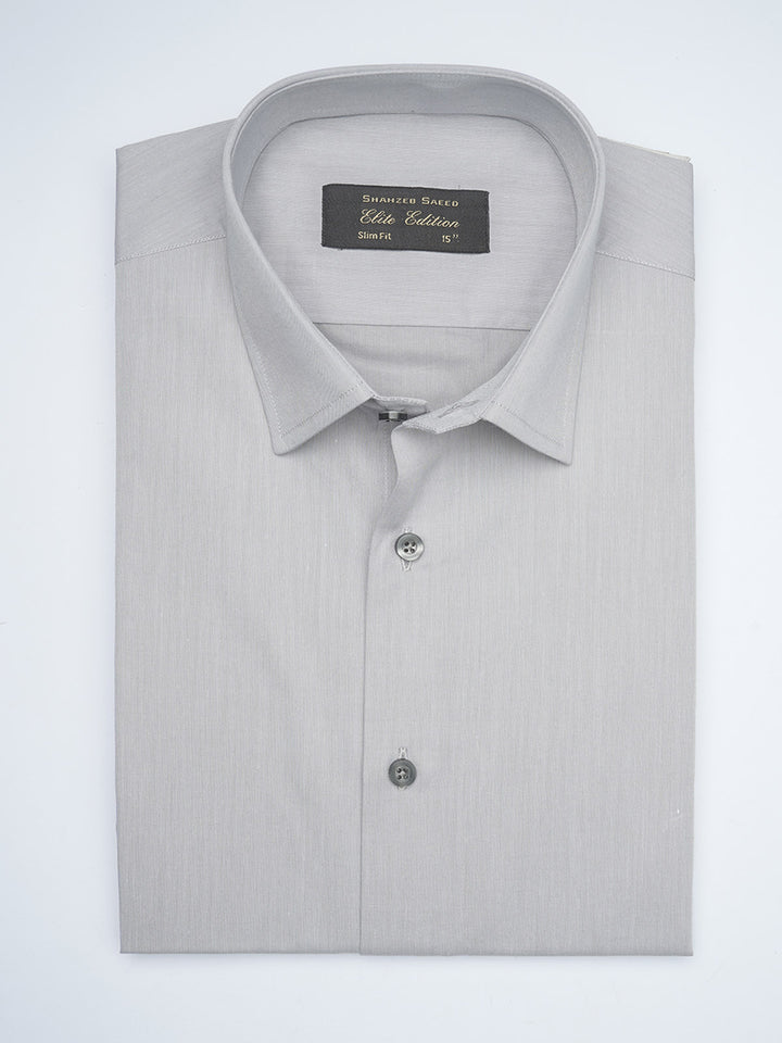 Grey Self, Elite Edition, Cutaway Collar Men’s Formal Shirt  (FS-1611)