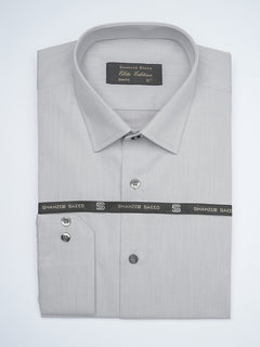 Grey Self, Elite Edition, Cutaway Collar Men’s Formal Shirt  (FS-1611)