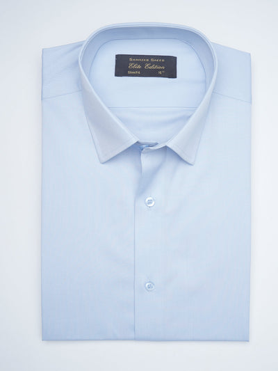 Sky Blue Plain, Elite Edition, French Collar Men’s Formal Shirt  (FS-1622)