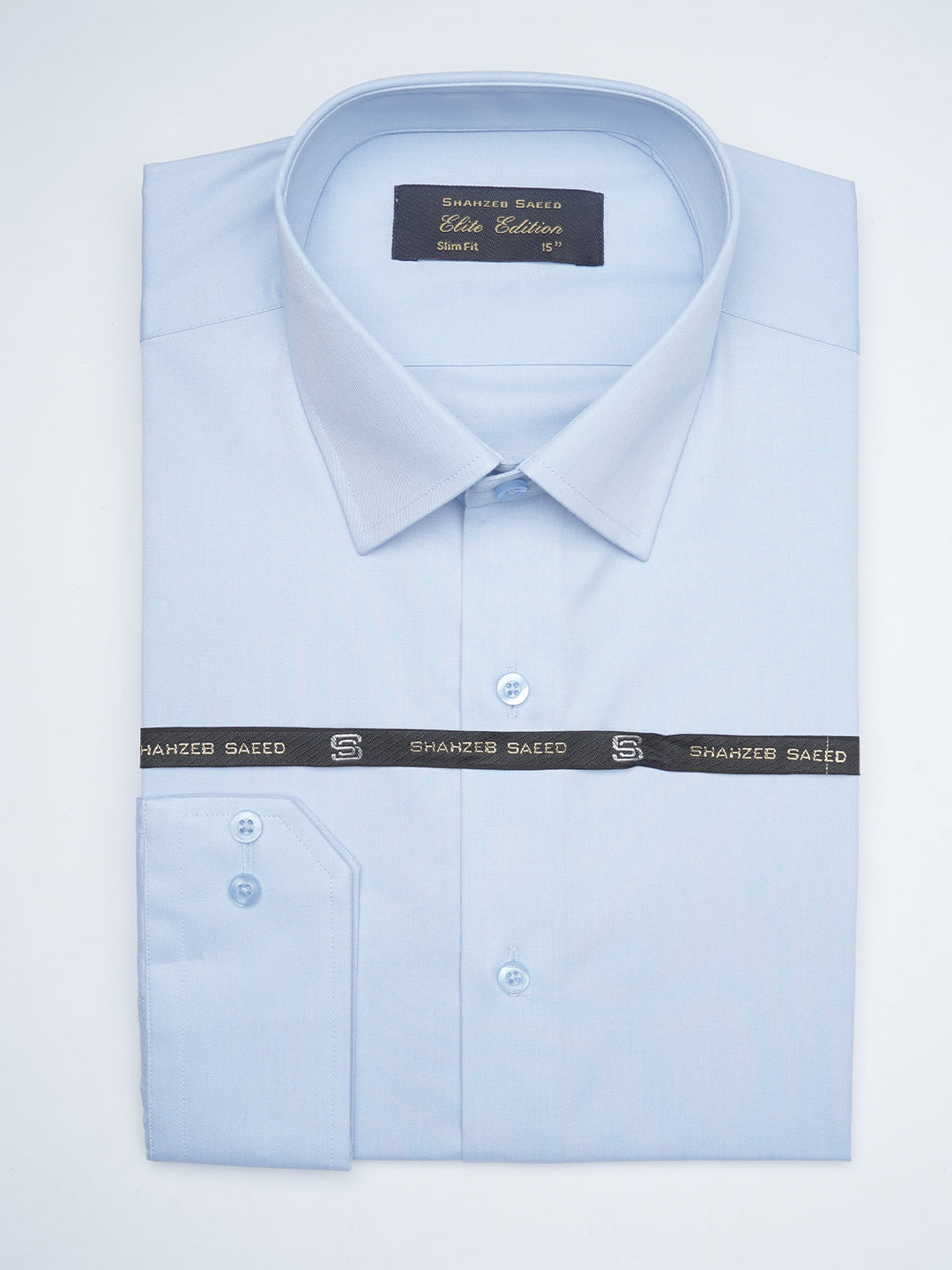 Sky Blue Plain, Elite Edition, French Collar Men’s Formal Shirt  (FS-1622)