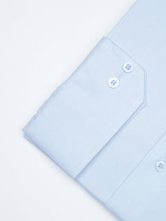Sky Blue Plain, Elite Edition, French Collar Men’s Formal Shirt  (FS-1622)