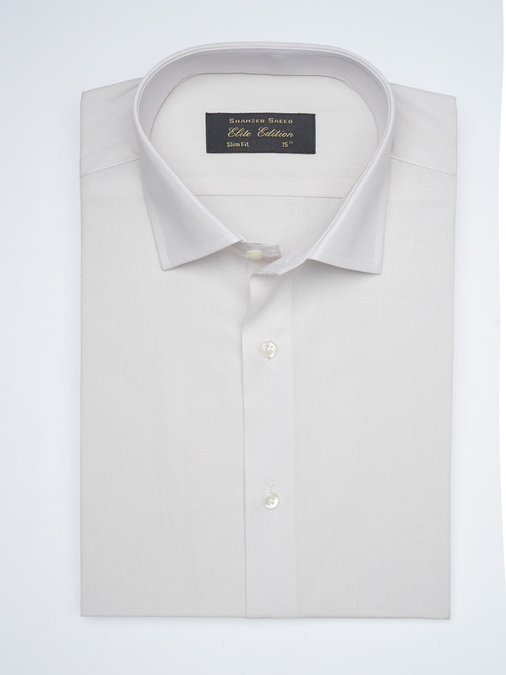 Off White Plain, Cutaway Collar, Elite Edition, Men’s Formal Shirt  (FS-1626)