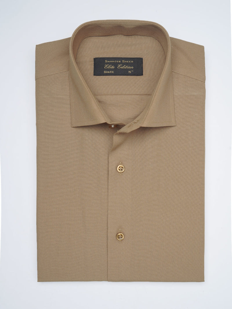 Walnut Plain, Cutaway Collar, Elite Edition, Men’s Formal Shirt  (FS-1630)