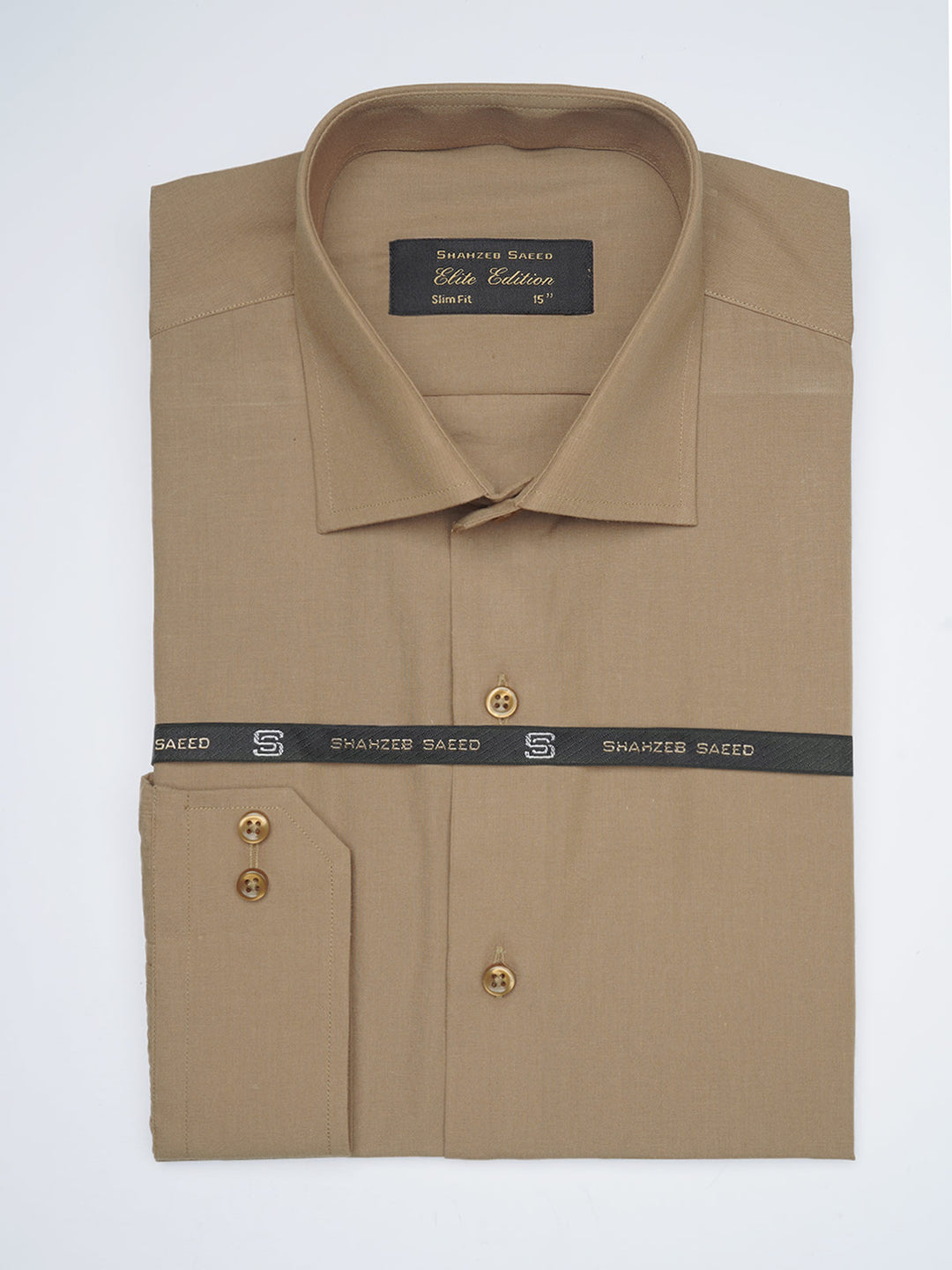 Walnut Plain, Cutaway Collar, Elite Edition, Men’s Formal Shirt  (FS-1630)