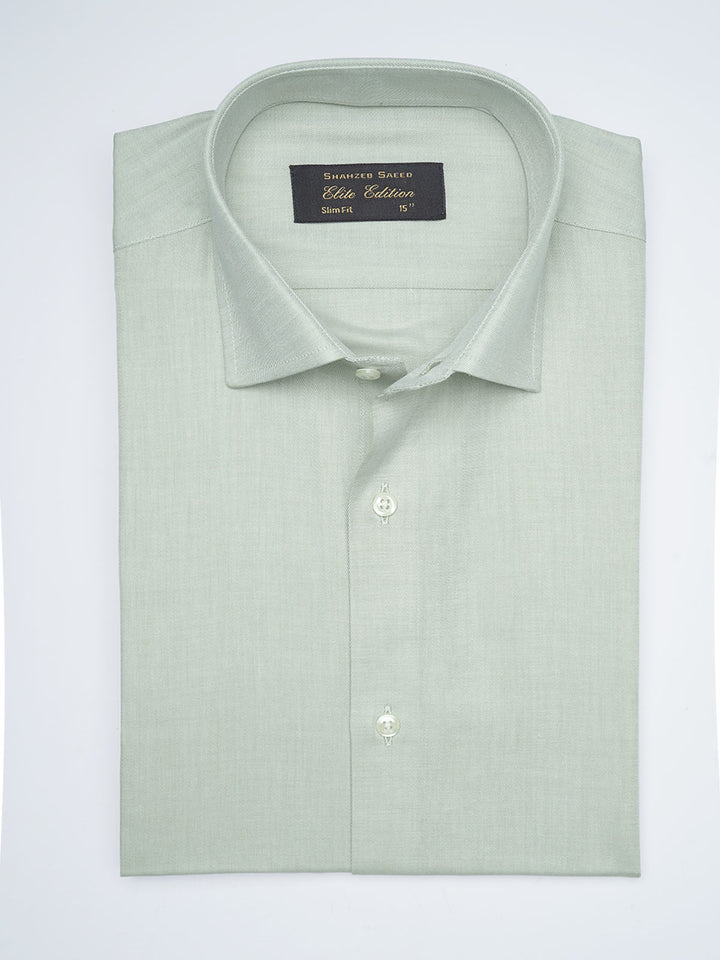 Pistachio Self, Cutaway Collar, Elite Edition, Men’s Formal Shirt  (FS-1632)