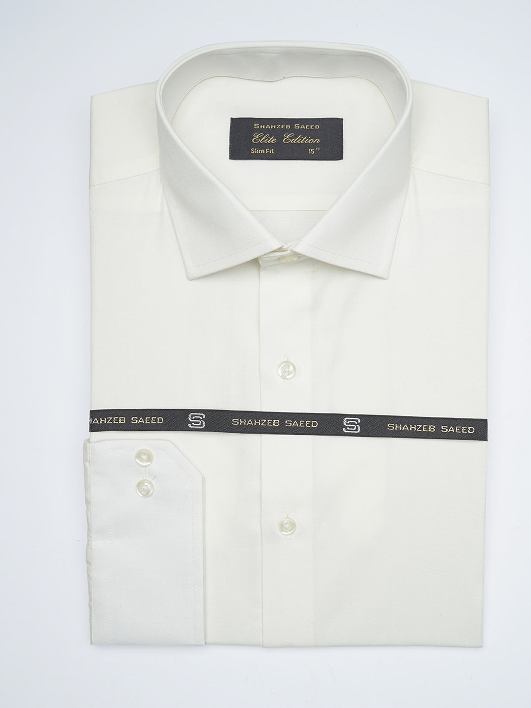 Off White Plain, Cutaway Collar, Elite Edition, Men’s Formal Shirt  (FS-1634)