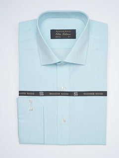 Aqua Blue Plain, Cutaway Collar, Elite Edition, Men’s Formal Shirt  (FS-1638)
