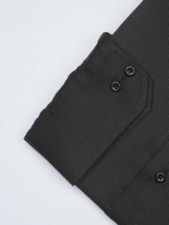 Black Self, Cutaway Collar, Elite Edition, Men’s Formal Shirt  (FS-1639)
