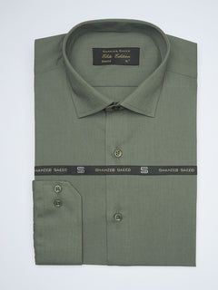 Dark Green Plain, Cutaway Collar, Elite Edition, Men’s Formal Shirt  (FS-1641)