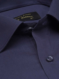 Navy Blue Plain, Cutaway Collar, Elite Edition, Men’s Formal Shirt  (FS-1642)