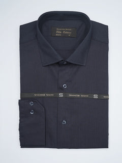 Dark Blue Self, Cutaway Collar, Elite Edition, Men’s Formal Shirt  (FS-1643)